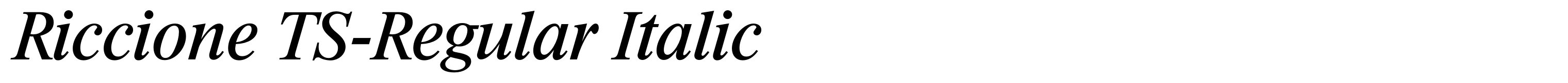 Riccione TS-Regular Italic